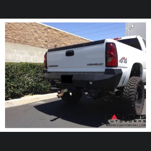 GMC Sierra 2500 Stealth Rear Winch Bumper - Raw Steel WARN M8000 Or 9.5xp